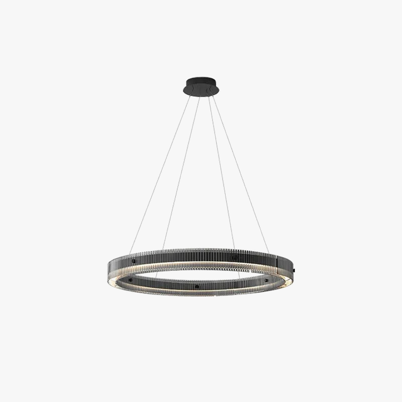 lustre led en anneau design nordique style italien moderne