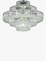 lustre led en cristal k9 rétro moderne de luxe