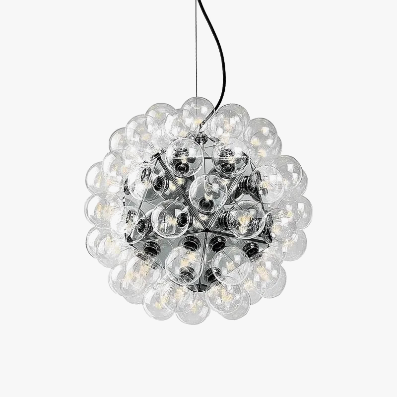 lustre à led en verre chromé et doré pour décoration intérieure