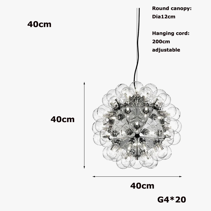 lustre à led en verre chromé et doré pour décoration intérieure
