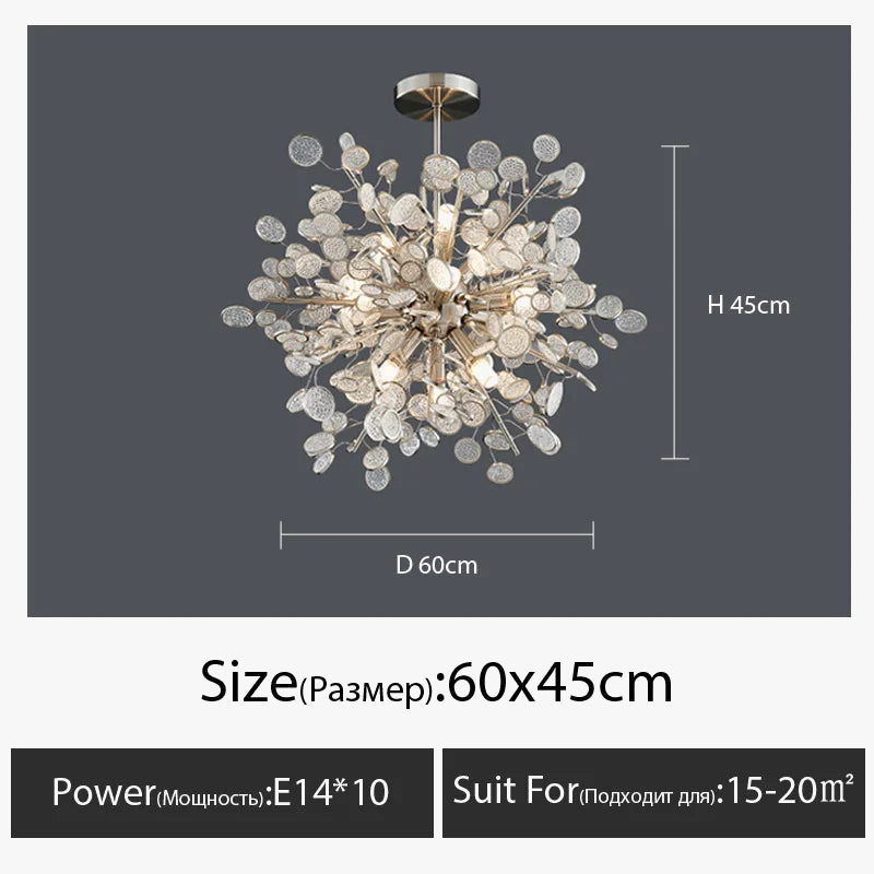 lustre led en verre design créatif et simple moderne