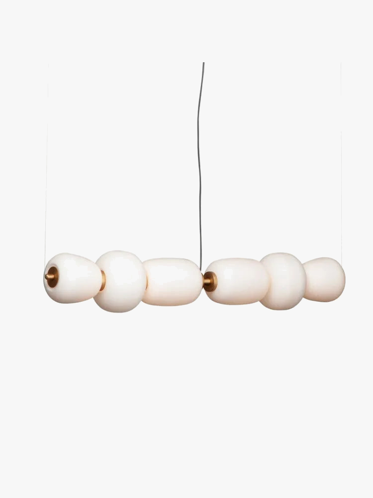 lustre led en verre design minimaliste artistique pour intérieur créatif