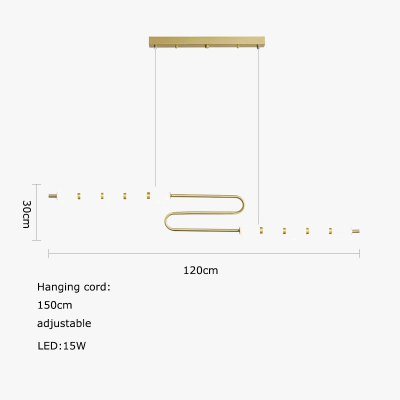 lustre led funky doré argenté pour éclairage intérieur décoratif