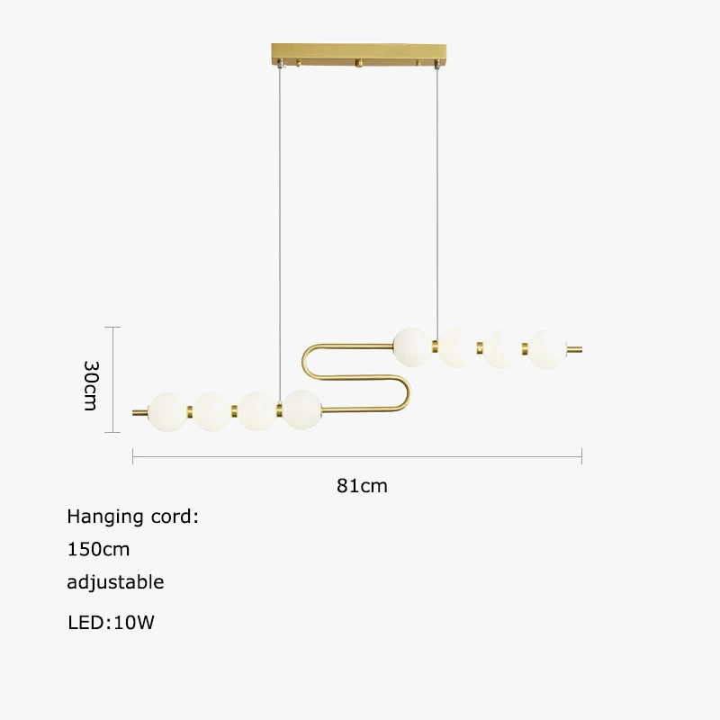 lustre led funky doré argenté pour éclairage intérieur décoratif