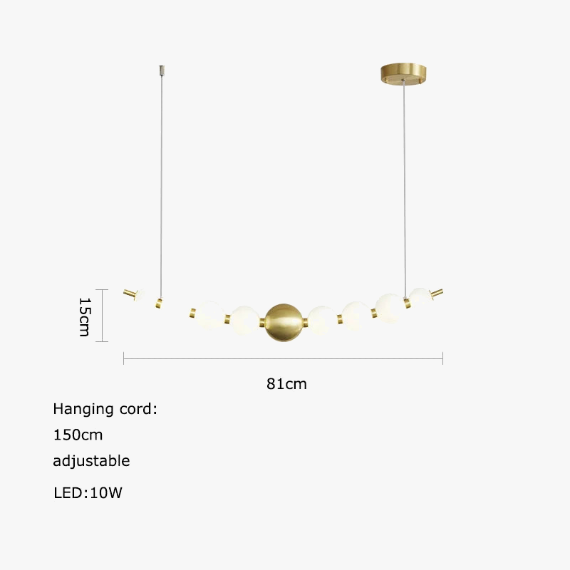 lustre led funky doré argenté pour éclairage intérieur décoratif