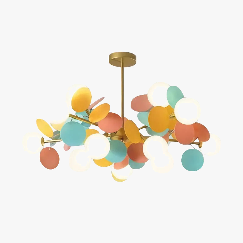lustre led globe en verre acrylique coloré pour enfants