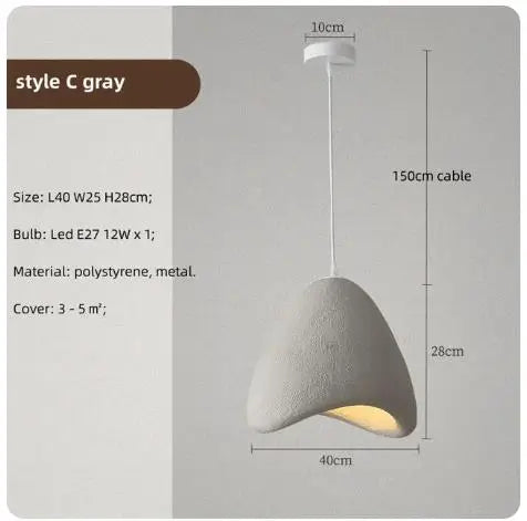 lustre led japonais créatif pour décoration intérieure artistique