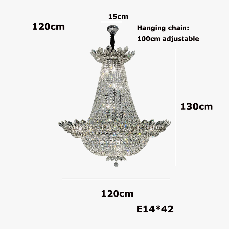 lustre led k9 cristal à intensité variable design moderne 2024