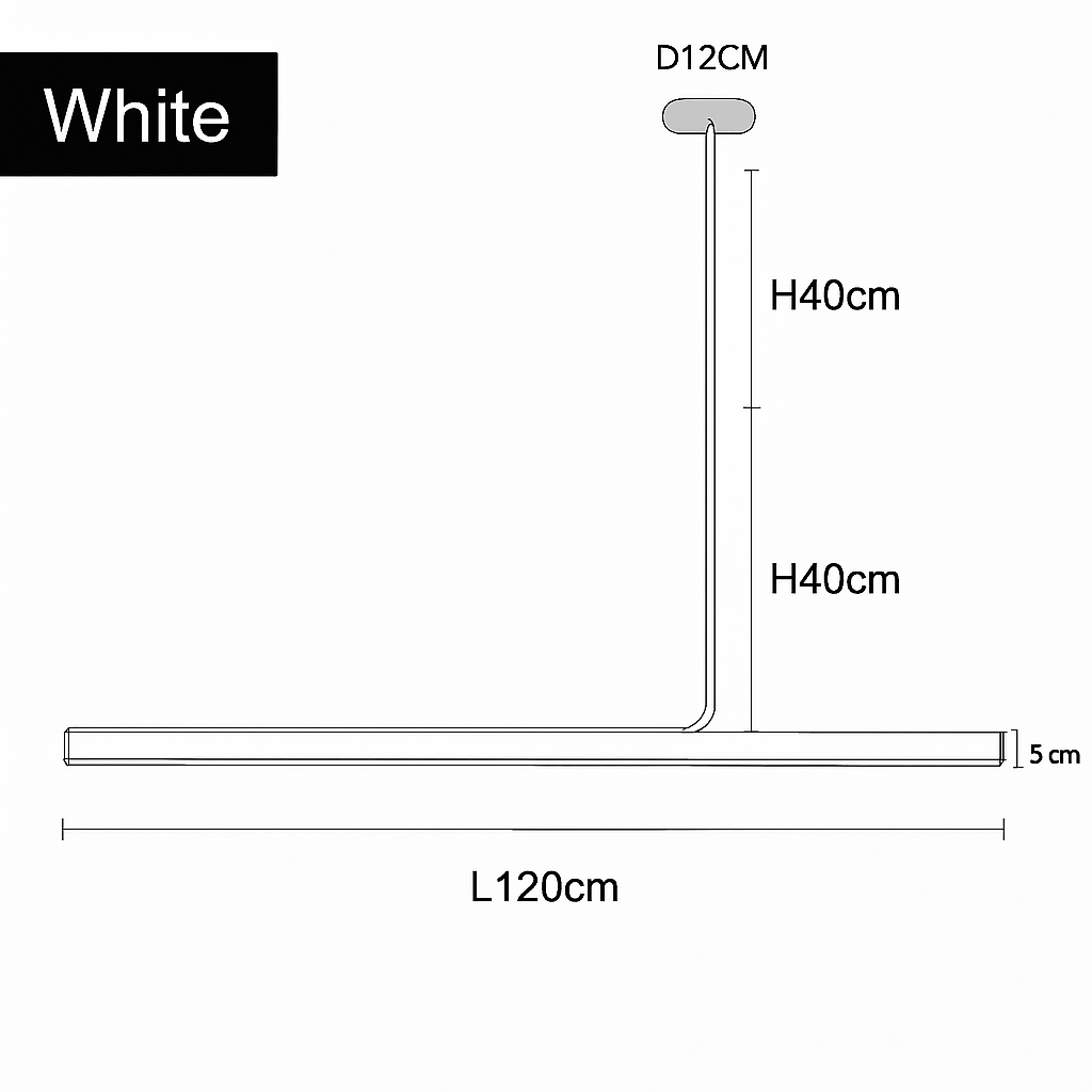 lustre led long moderne suspension décor luminaire suspendu