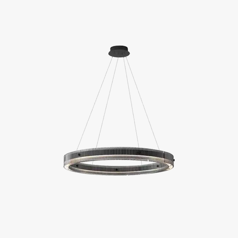 lustre led minimaliste avec anneau moderne et ombre créative