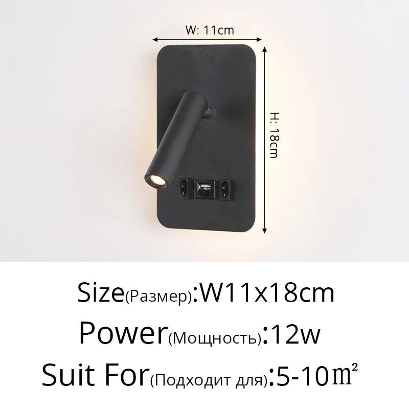 lustre led minimaliste avec interrupteur de projecteur déco