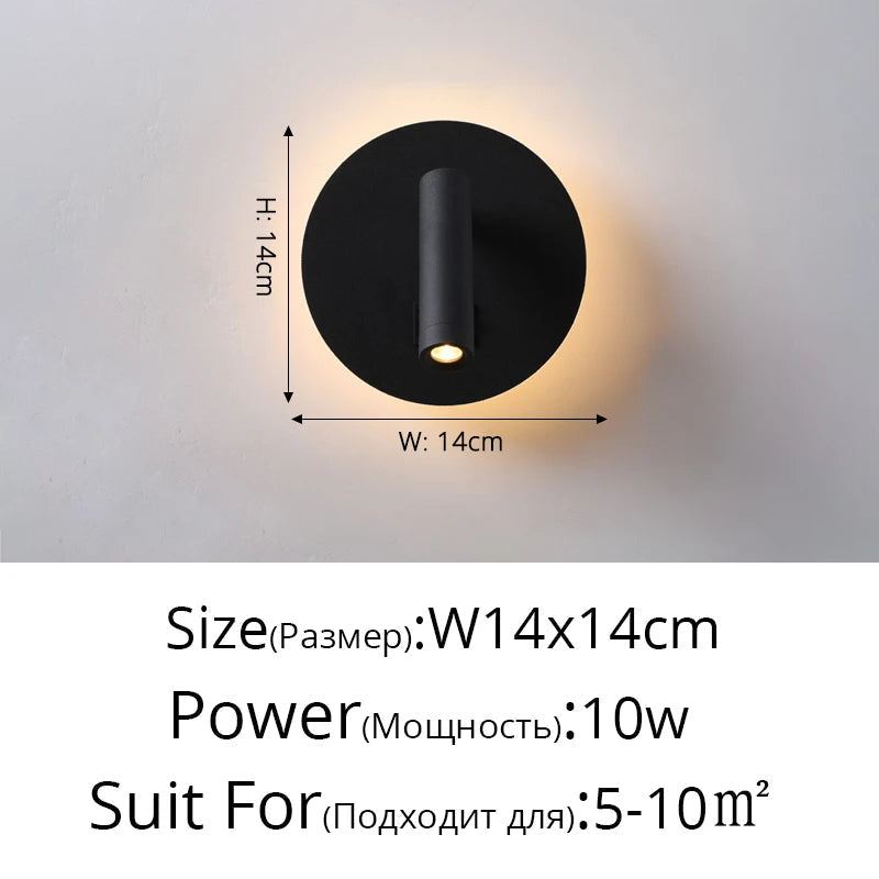 lustre led minimaliste avec interrupteur de projecteur déco