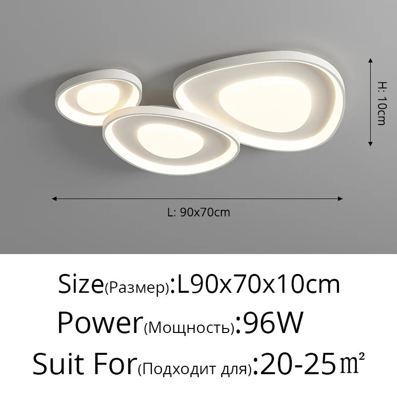 lustre led minimaliste moderne avec protection des yeux anti-bleue