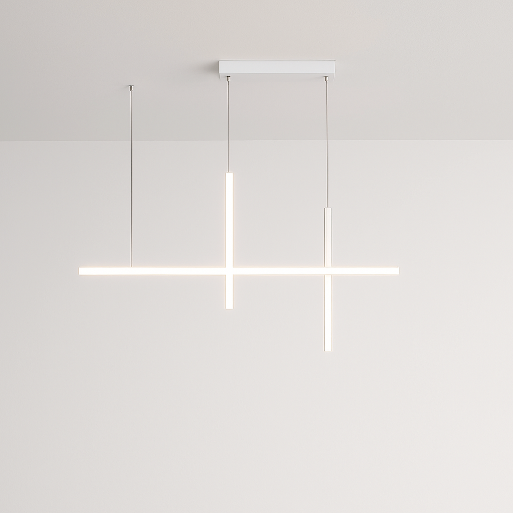 Lustre Led minimaliste moderne dimmable noir pour Table salle à manger cuisine Bar Suspension éclairage Suspension Design Lustre