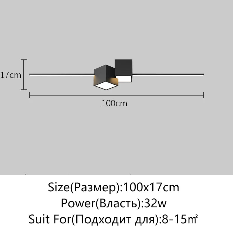 lustre led minimaliste pour éclairage intérieur moderne