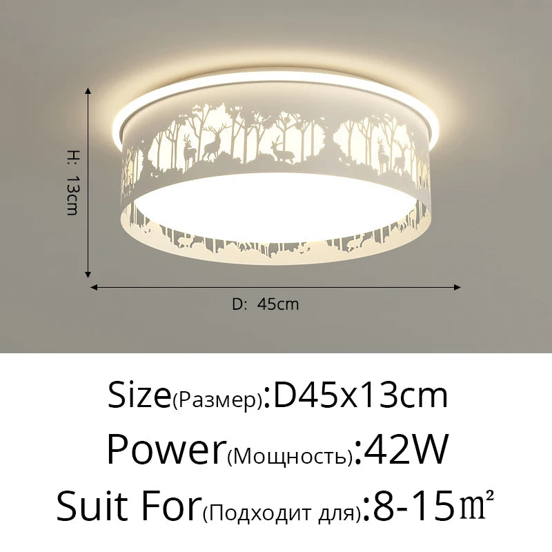 lustre led minimaliste rondin moderne romantique pour restaurant