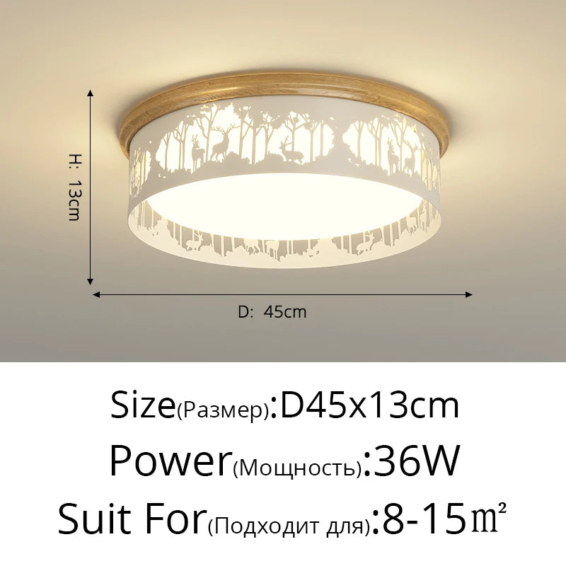 lustre led minimaliste rondin moderne romantique pour restaurant