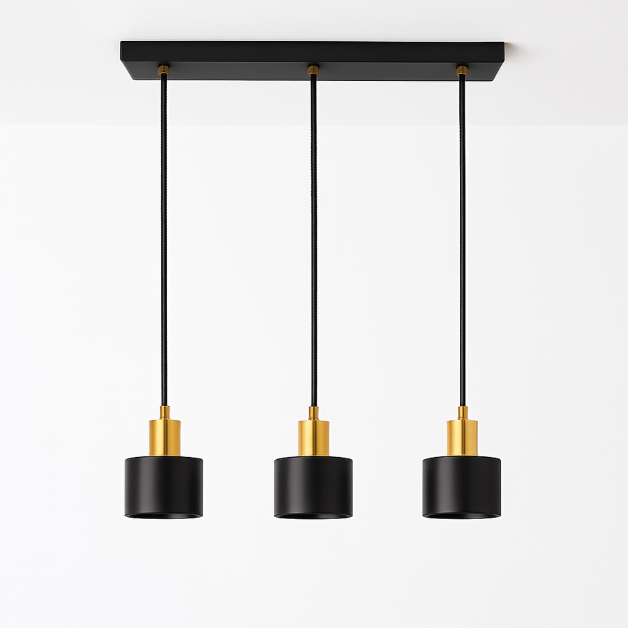 lustre led minimaliste trichromatique pour décoration intérieure