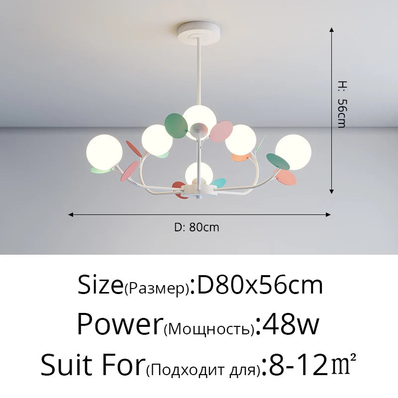 lustre led moderne atmosphérique nordique étoilé macaron créatif