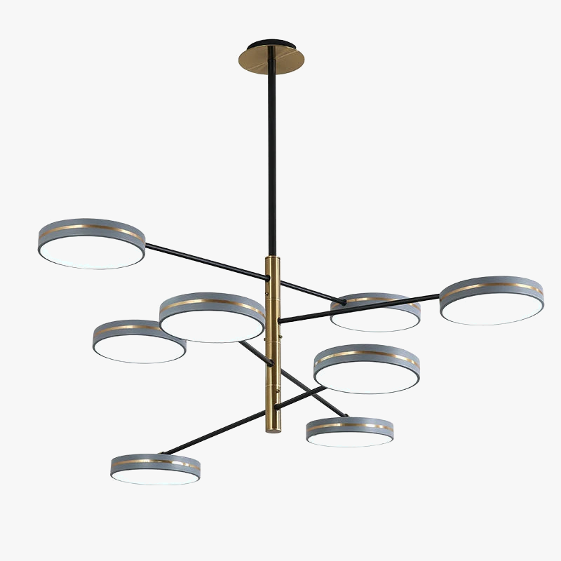 lustre led moderne décoration tuyau érigé éclairage intérieur