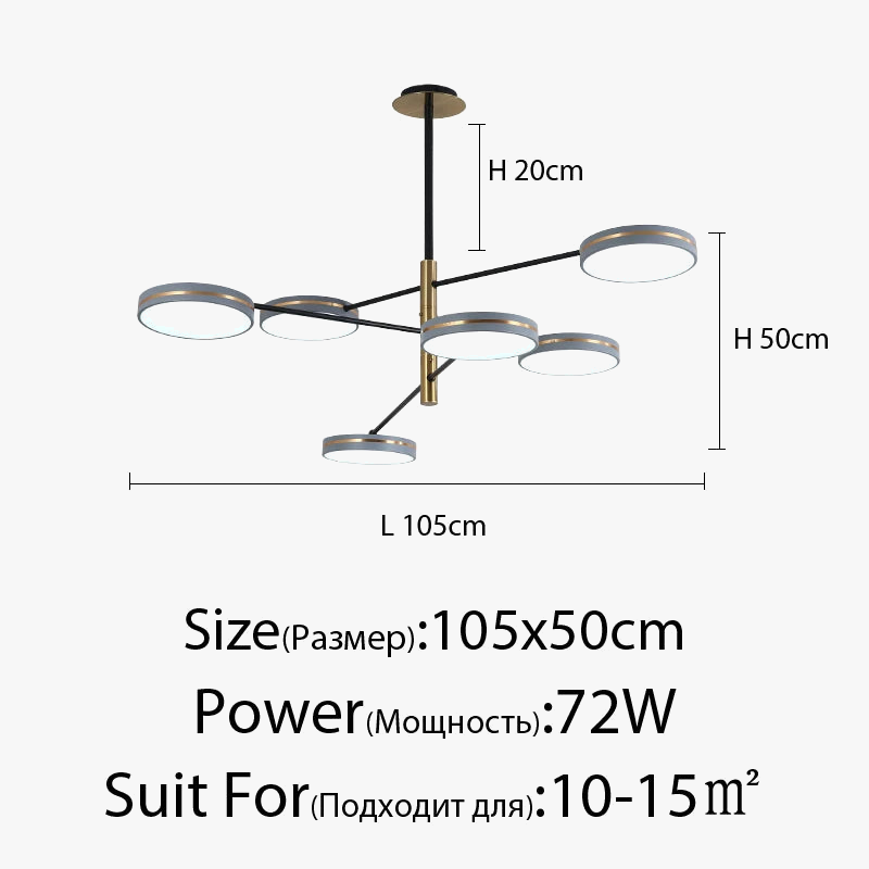 lustre led moderne décoration tuyau érigé éclairage intérieur