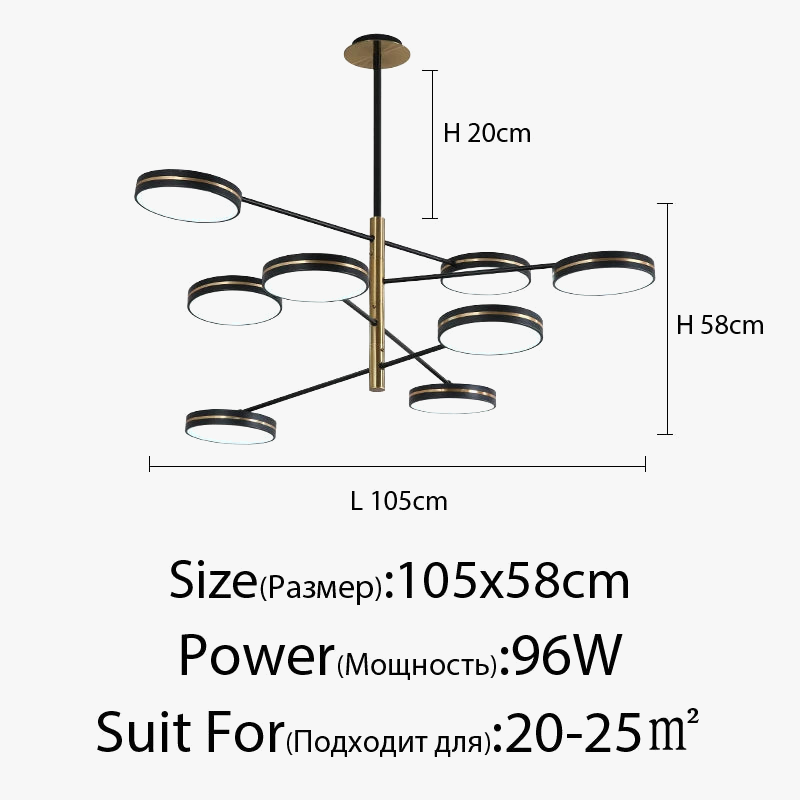 lustre led moderne décoration tuyau érigé éclairage intérieur