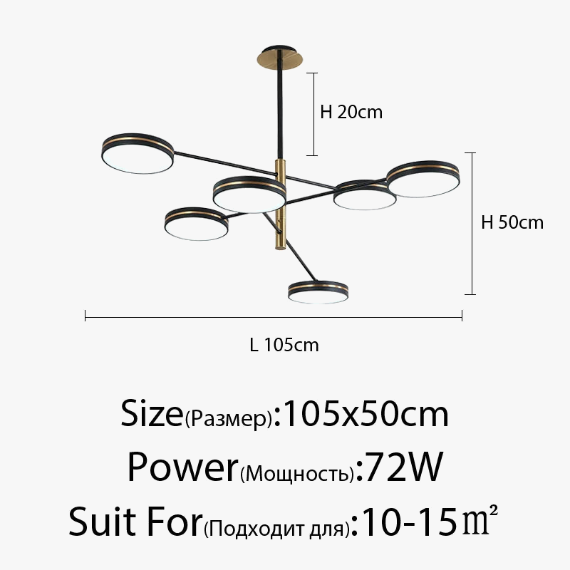 lustre led moderne décoration tuyau érigé éclairage intérieur