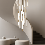 lustre led moderne de luxe pour décoration duplex grenier restaurant