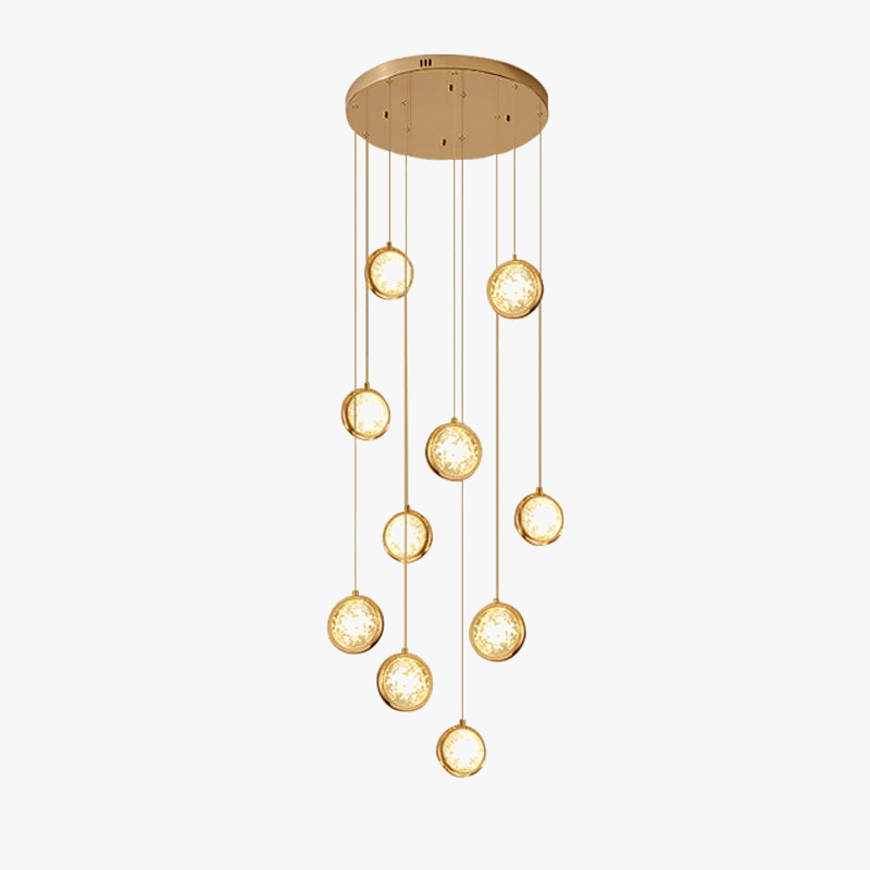 lustre à led moderne design cristal pour un éclairage luxueux