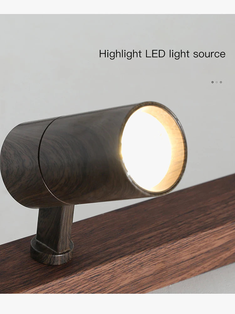 lustre led moderne design imitation bois pour intérieur