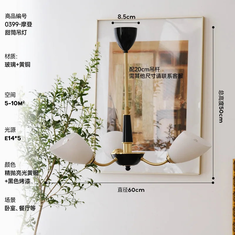 lustre à led moderne design nordique pour intérieur élégant