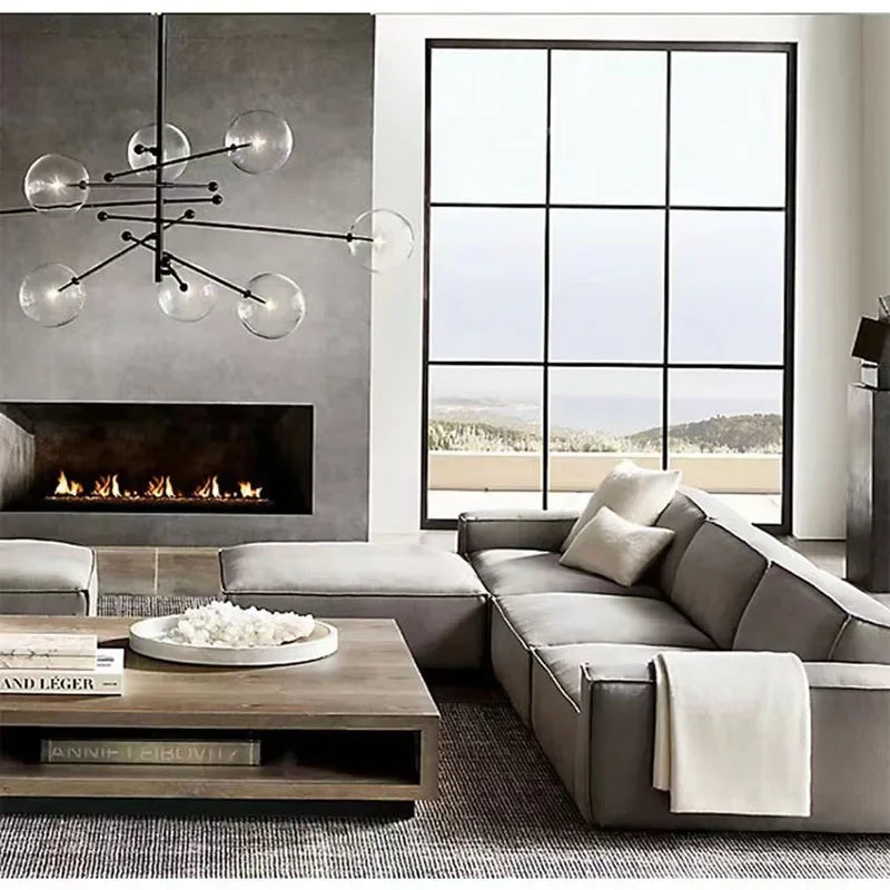 lustre led moderne design nordique pour un éclairage intérieur élégant