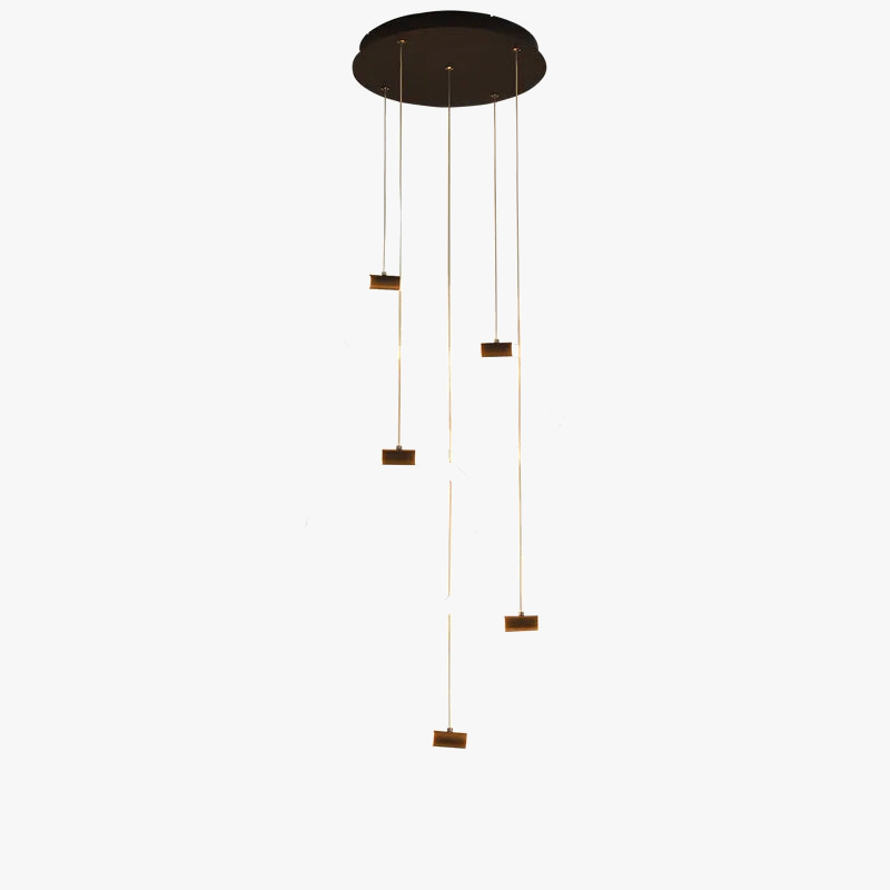 lustre à led moderne en acrylique pour décoration luxe