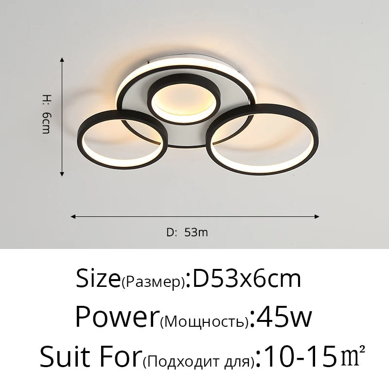 lustre led moderne en bois et aluminium pour éclairage intérieur
