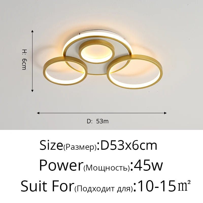 lustre led moderne en bois et aluminium pour éclairage intérieur