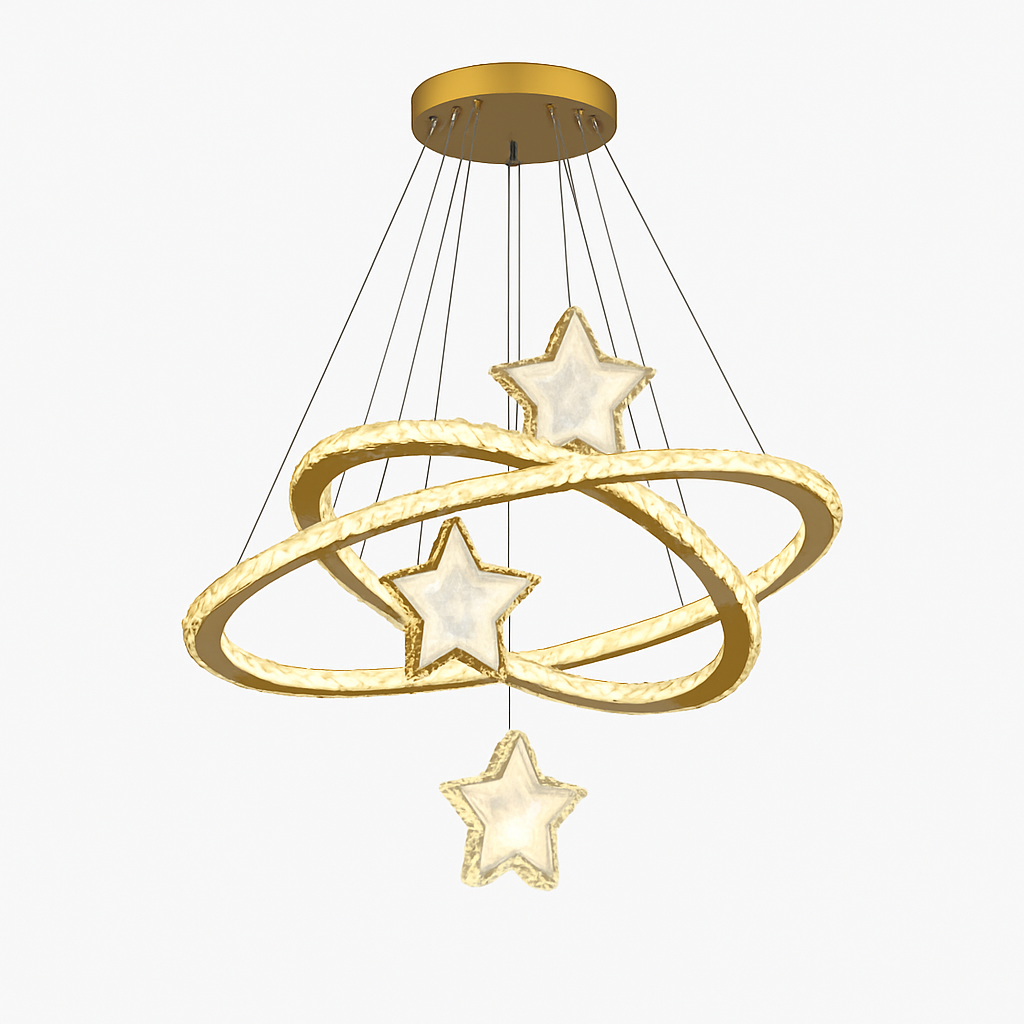 lustre led moderne en cristal pour éclairage intérieur
