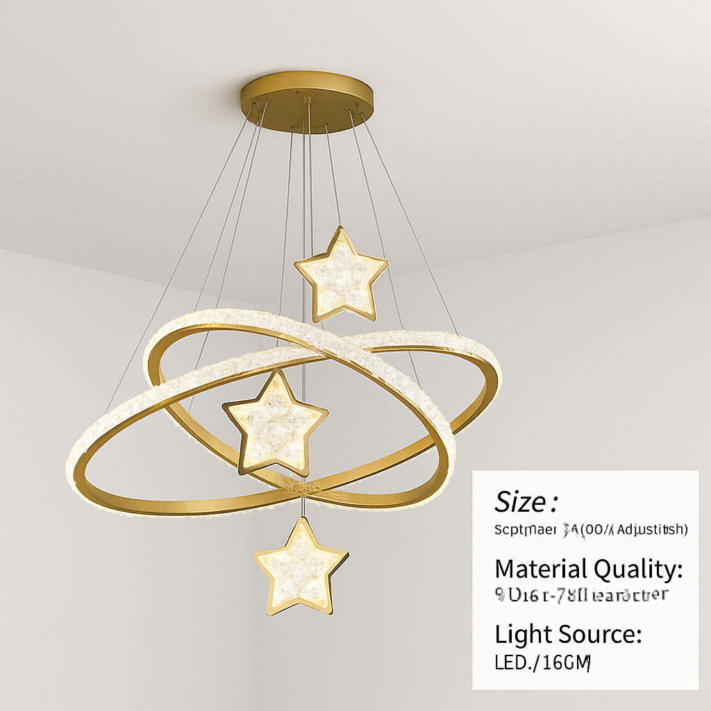 lustre led moderne en cristal pour éclairage intérieur
