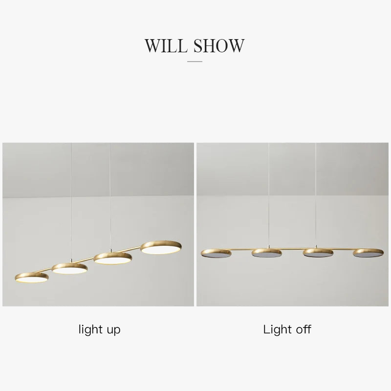 lustre led moderne en cuivre noir pour intérieur élégant