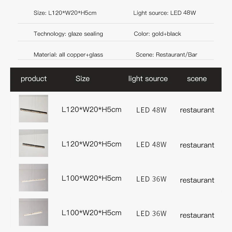 lustre led moderne en cuivre noir pour intérieur élégant