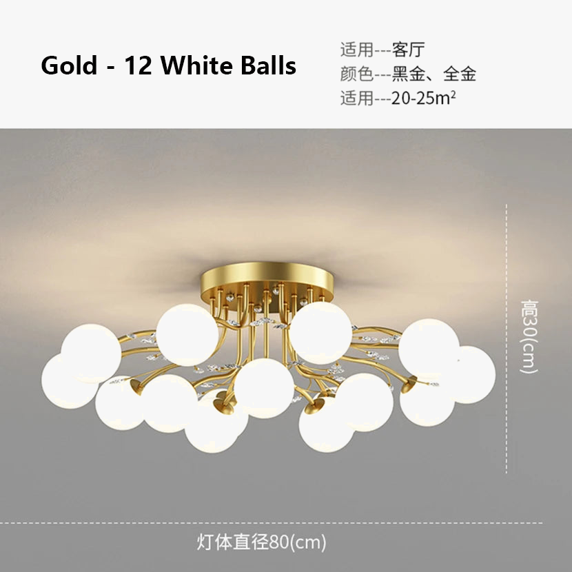 lustre led moderne en fer pour loft élégant
