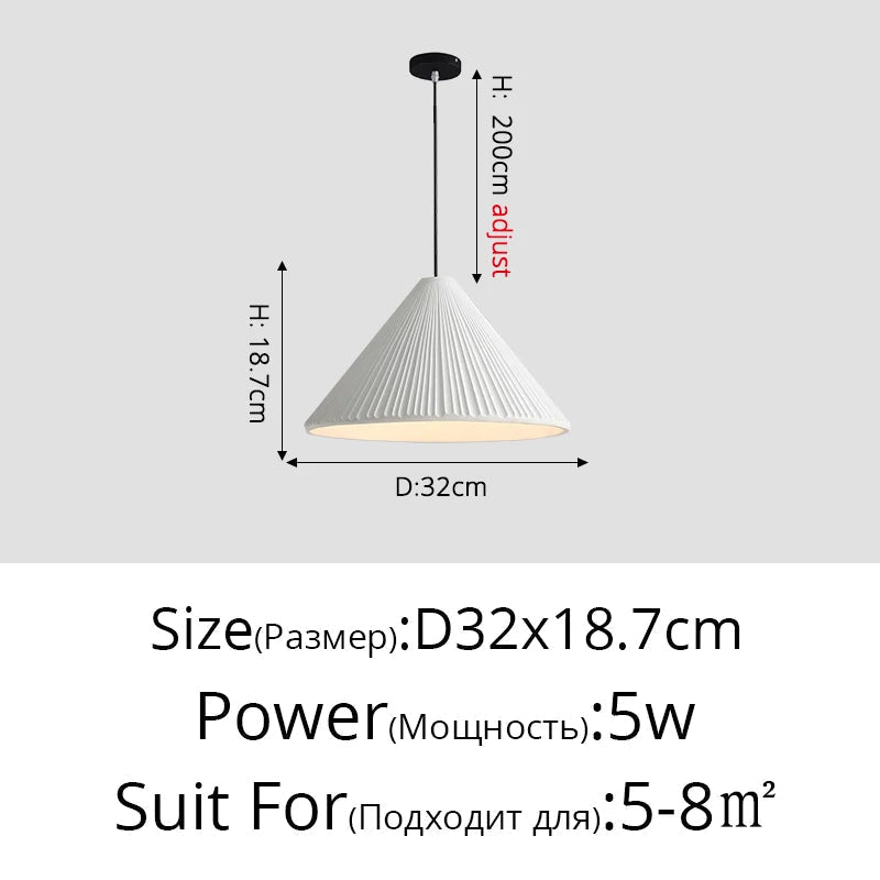 lustre led moderne en forme de chapeau pour éclairage intérieur