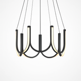 lustre led moderne en u pour décoration intérieure