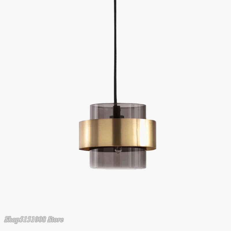 lustre led moderne en verre cylindrique style nordique