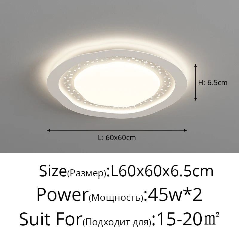 lustre led moderne galets gypsophile style simple protection des yeux