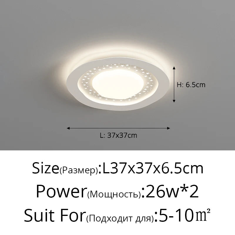 lustre led moderne galets gypsophile style simple protection des yeux