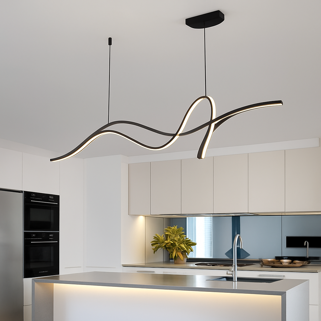 lustre led moderne à intensité variable pour éclairage intérieur