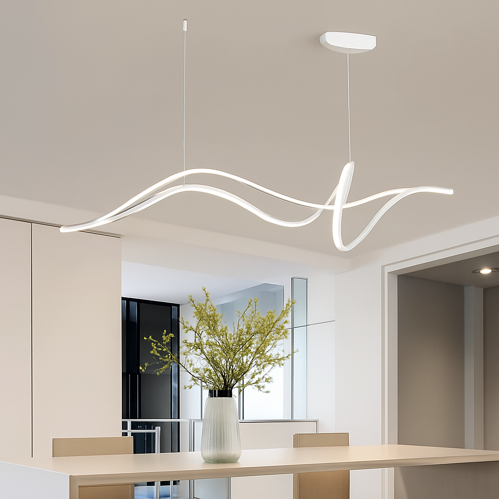 lustre led moderne à intensité variable pour éclairage intérieur