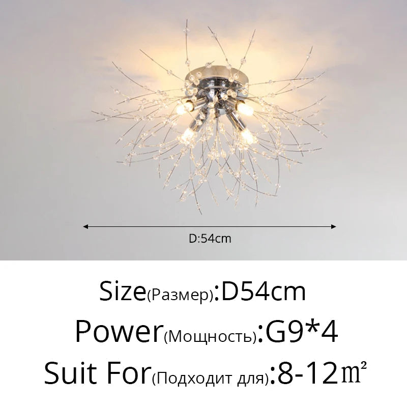 lustre led moderne luciole simple décoration intérieure