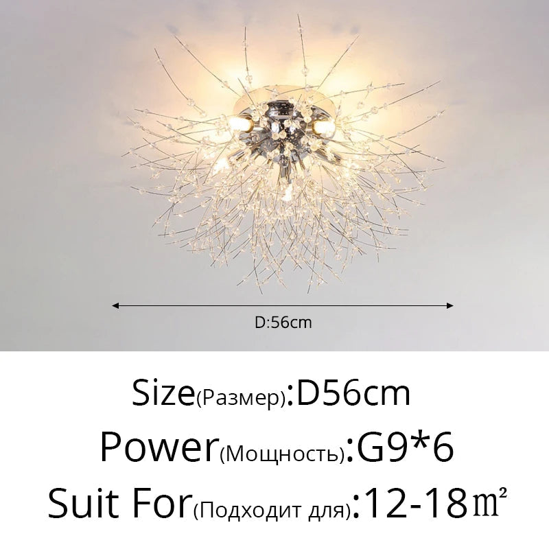 lustre led moderne luciole simple décoration intérieure