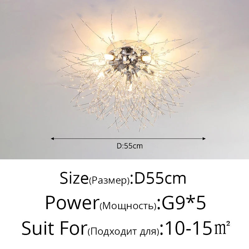 lustre led moderne luciole simple décoration intérieure